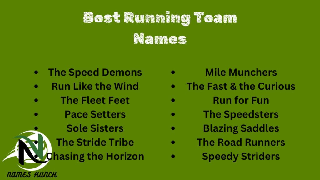 Best Running Team Names