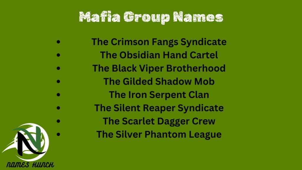 Mafia Group Names