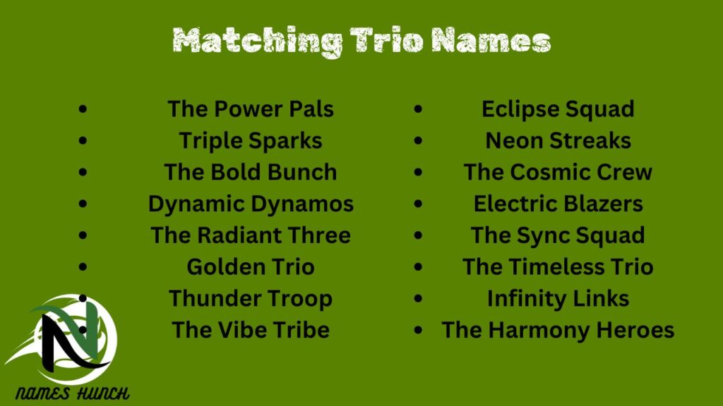 Matching Trio Names