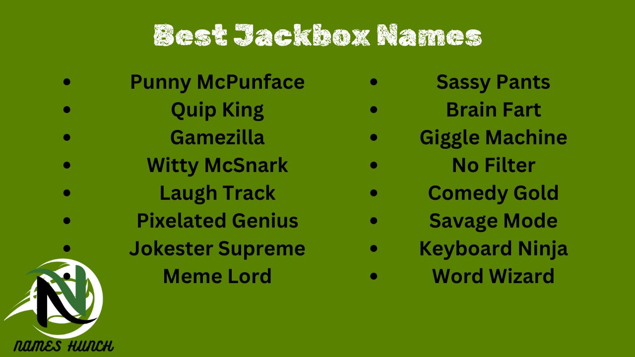 150 funny jackbox names hilarious and creative ideas for your game night 