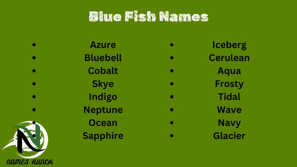 Blue Fish Names